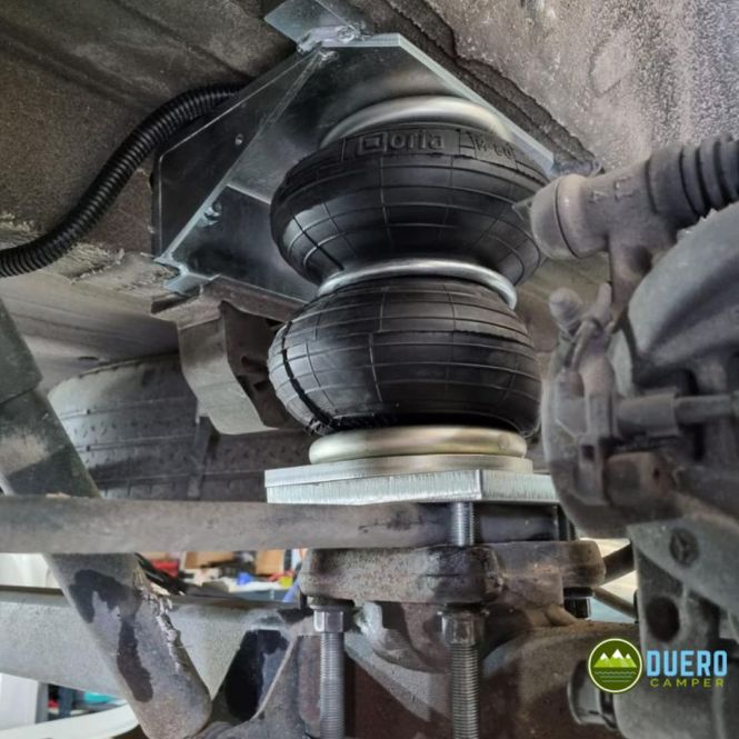 Instalación de suspensión neumática en vehículos camper